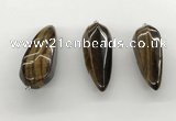 NGP5563 14*40mm - 23*58mm teardrop yellow tiger eye pendants