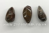 NGP5564 14*40mm - 23*58mm teardrop iron tiger pendants wholesale