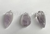 NGP5567 18*40mm - 23*58mm teardrop lavender amethyst pendants