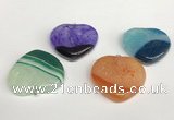 NGP5733 34*35mm heart agate gemstone pendants wholesale