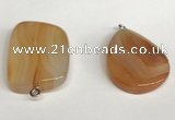 NGP5738 25*35mm freeform agate gemstone pendants wholesale