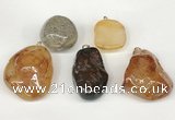 NGP5744 22*28mm - 30*45mm nuggets agate pendants wholesale