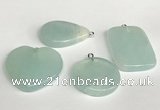 NGP5762 25*35mm - 30*40mm freefrom gemstone pendants wholesale