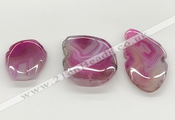 NGP5784 30*45mm - 40*60mm freeform agate slab pendants