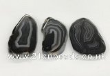 NGP5787 30*55mm - 45*65mm freeform agate slab pendants