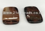 NGP5796 35*55mm rectangle agate pendants wholesale