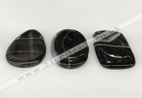 NGP5799 35*55mm freeform agate slab pendants wholesale