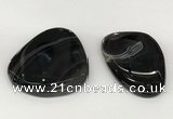 NGP5800 35*55mm - 40*60mm flat teardrop agate pendants wholesale