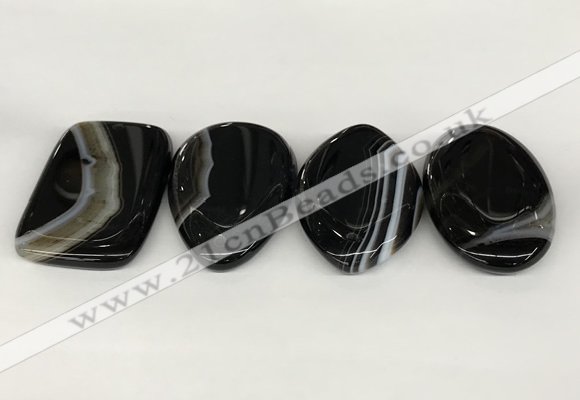 NGP5802 30*50mm freeform agate slab pendants wholesale