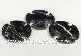 NGP5803 42mm - 45mm flower agate slab pendants wholesale