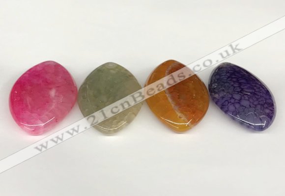 NGP5816 30*50mm marquise agate gemstone pendants wholesale