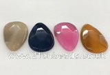 NGP5821 32*50mm faceted oval agate gemstone pendants wholesale