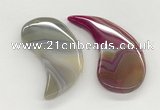 NGP5828 28*60mm wing agate gemstone pendants wholesale