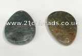 NGP5832 30*50mm - 35*55mm flat teardrop agate gemstone pendants