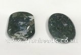 NGP5833 35*55mm oval agate gemstone pendants wholesale