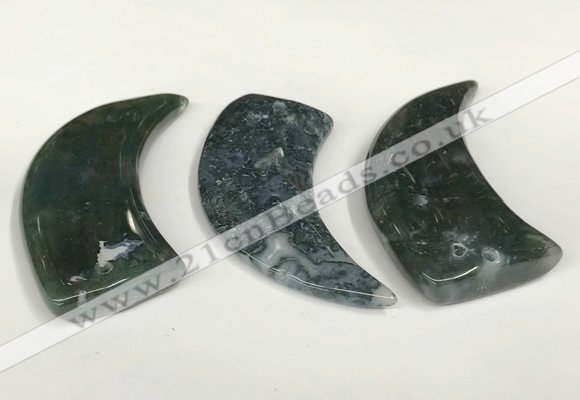 NGP5835 22*55mm - 25*55mm horn agate gemstone pendants wholesale