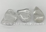 NGP5842 30*55mm - 42*60mm freeform white crystal slab pendants