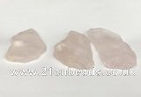 NGP5850 30*45mm - 40*60mm freeform rose quartz slab pendants