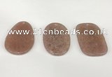 NGP5853 35*55mm freeform strawberry quartz pendants wholesale