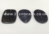 NGP5858 35*55mm freeform blue goldstone pendants wholesale