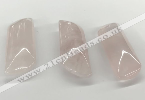 NGP5873 20*55mm - 22*60mm marquise rose quartz pendants