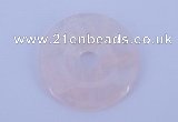 NGP601 5pcs 5*35mm rose quartz gemstone donut pendants wholesale