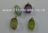 NGP6025 18*30mm - 22*35mm freeform mixed gemstone pendants