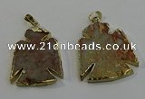 NGP6029 25*35mm - 30*40mm angel serpentine jasper pendants