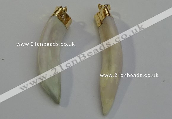 NGP6084 12*60mm – 18*65mm horn wolf tooth pendants wholesale