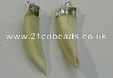 NGP6085 12*60mm – 18*65mm horn wolf tooth pendants wholesale