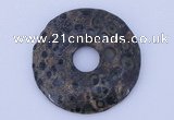 NGP609 5pcs 5*45mm kambaba jasper gemstone donut pendants wholesale