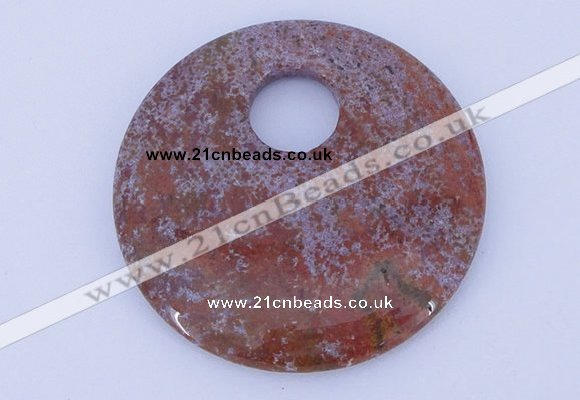 NGP628 5pcs 6*50mm agate gemstone donut pendants