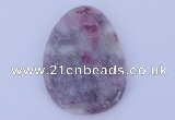 NGP630 5pcs 33*45mm freeform lilac jasper gemstone pendants