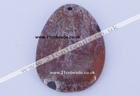 NGP632 5pcs 33*45mm freeform agate gemstone pendants