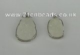 NGP6381 18*25mm - 25*35mm freeform druzy agate pendants