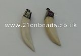 NGP6490 14*55mm - 12*60mm horn wolf tooth pendants wholesale