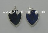 NGP6569 22*28mm - 25*35mm arrowhead lapis lazuli pendants