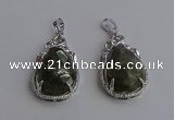 NGP6621 22*30mm faceted teardrop labradorite gemstone pendants