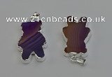 NGP6653 22*38mm Animal or V-shaped agate gemstone pendants