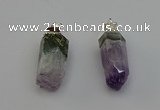 NGP6680 12*25mm - 12*30mm sticks druzy amethyst pendants