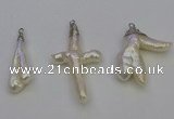 NGP6710 10*25mm - 20*45mm freeform pearl pendants wholesale