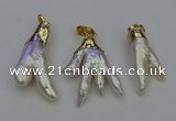 NGP6713 10*25mm - 20*45mm freeform pearl pendants wholesale