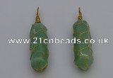 NGP6746 13*40mm sticks aventurine gemstone pendants wholesale