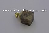 NGP6774 15*22mm cube moonstone gemstone pendants wholesale