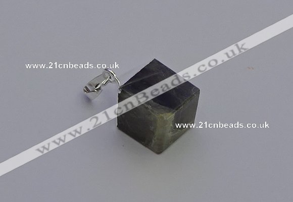 NGP6796 15*22mm cube labradorite gemstone pendants wholesale