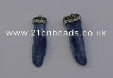 NGP6959 10*35mm - 15*45mm freeform blue kyanite pendants