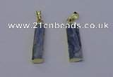 NGP7045 8*32mm - 10*30mm rectangle blue kyanite pendants