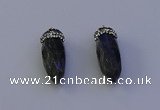 NGP7070 12*30mm - 15*35mm faceted bullet labradorite pendants