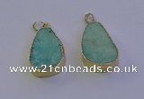 NGP7134 20*30mm - 22*32mm freeform amazonite gemstone pendants