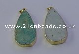 NGP7135 25*50mm - 28*55mm freeform amazonite gemstone pendants